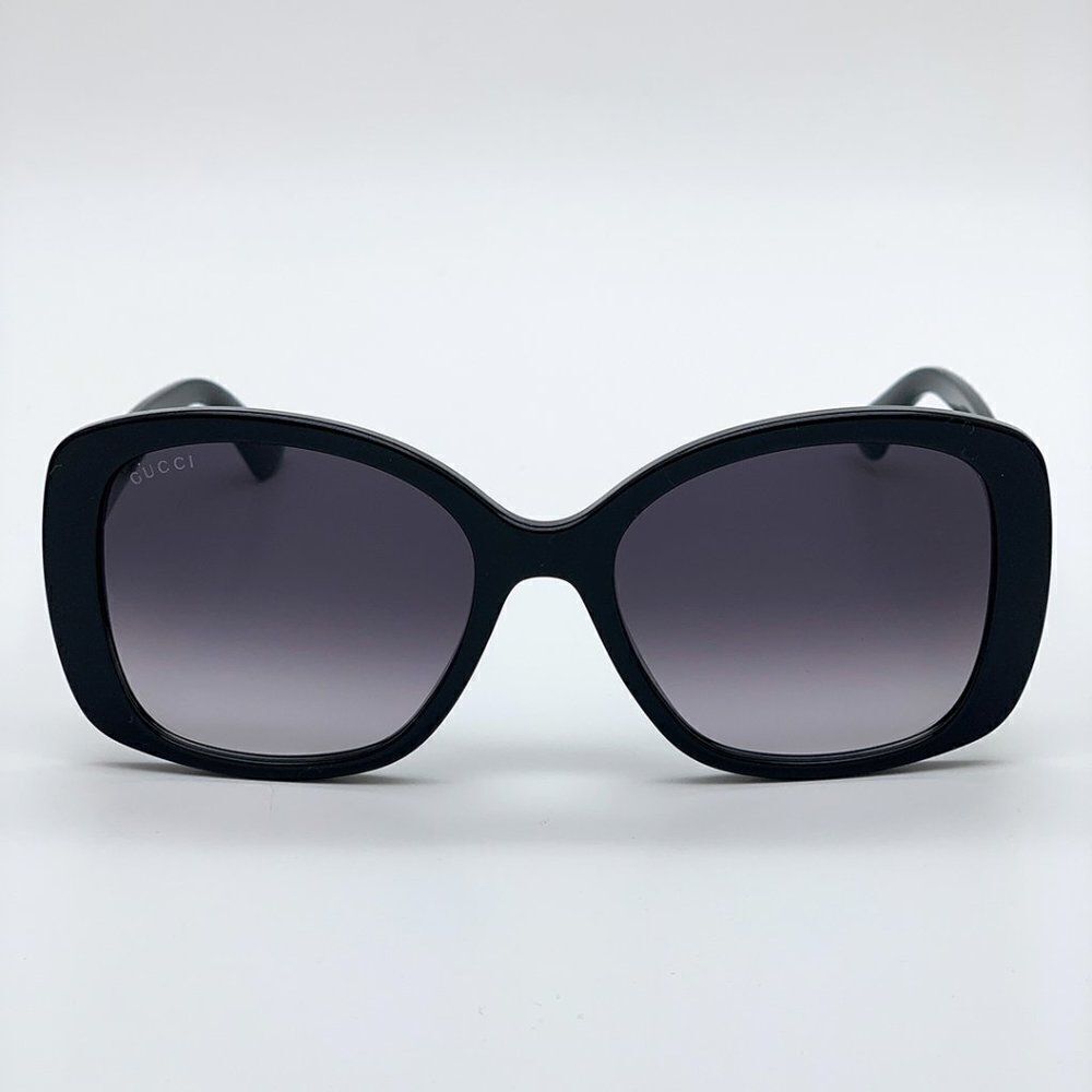 Brand NEW Gucci GG0762S 001 Black Gray Gradient Square Women Sunglasses - Picture 4 of 13